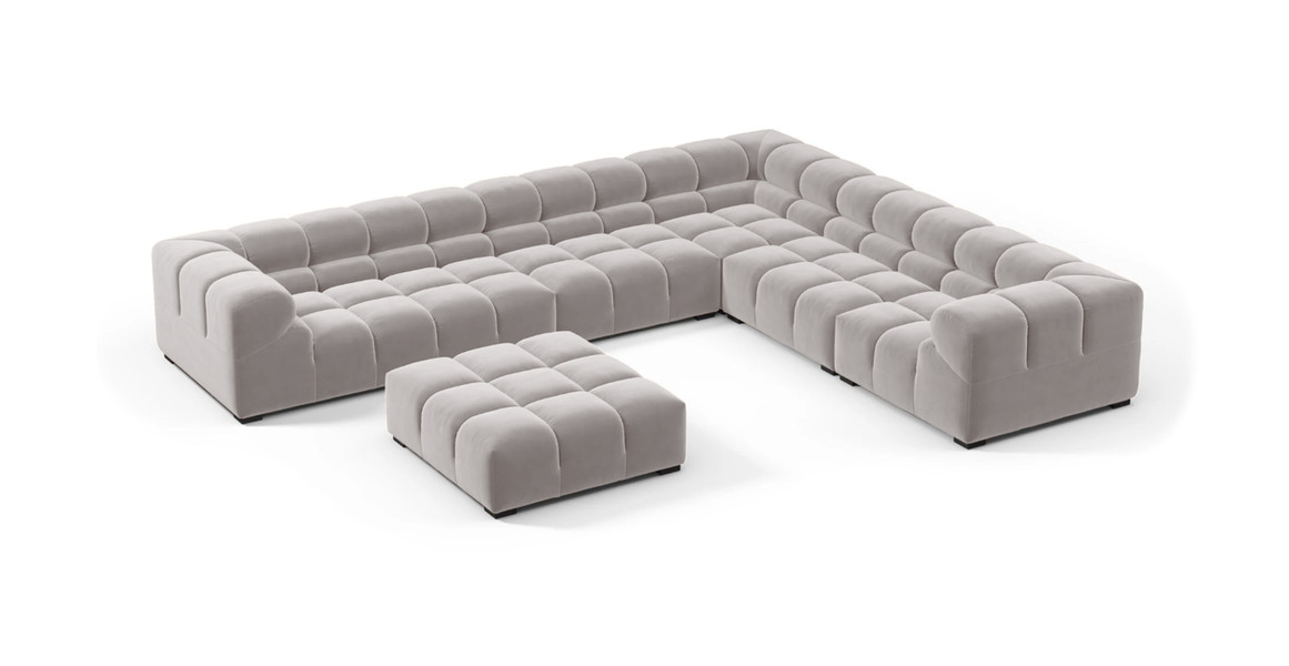 Tufted Sectional Sofa - Large Right Corner