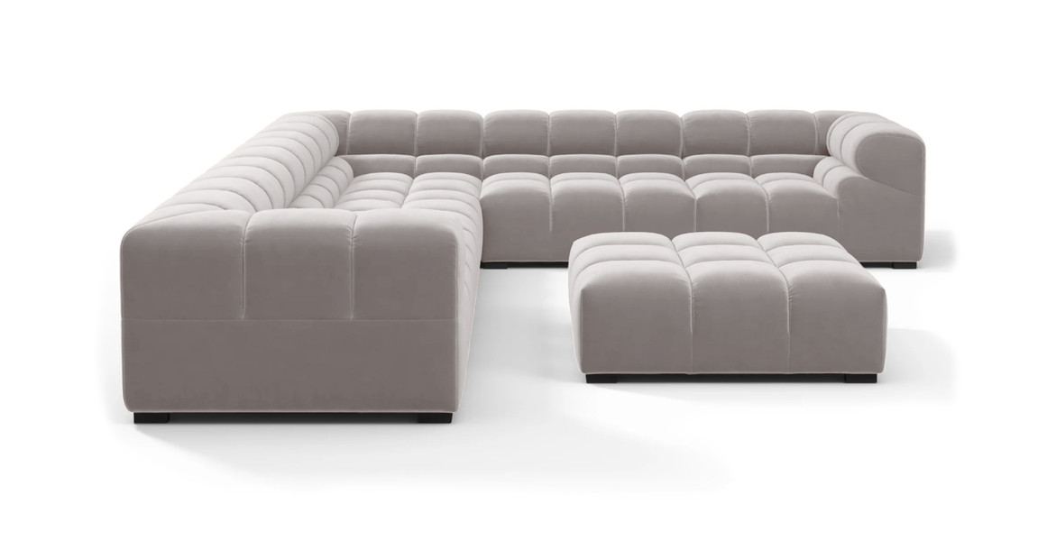 Tufted Sectional Sofa - Large Right Corner