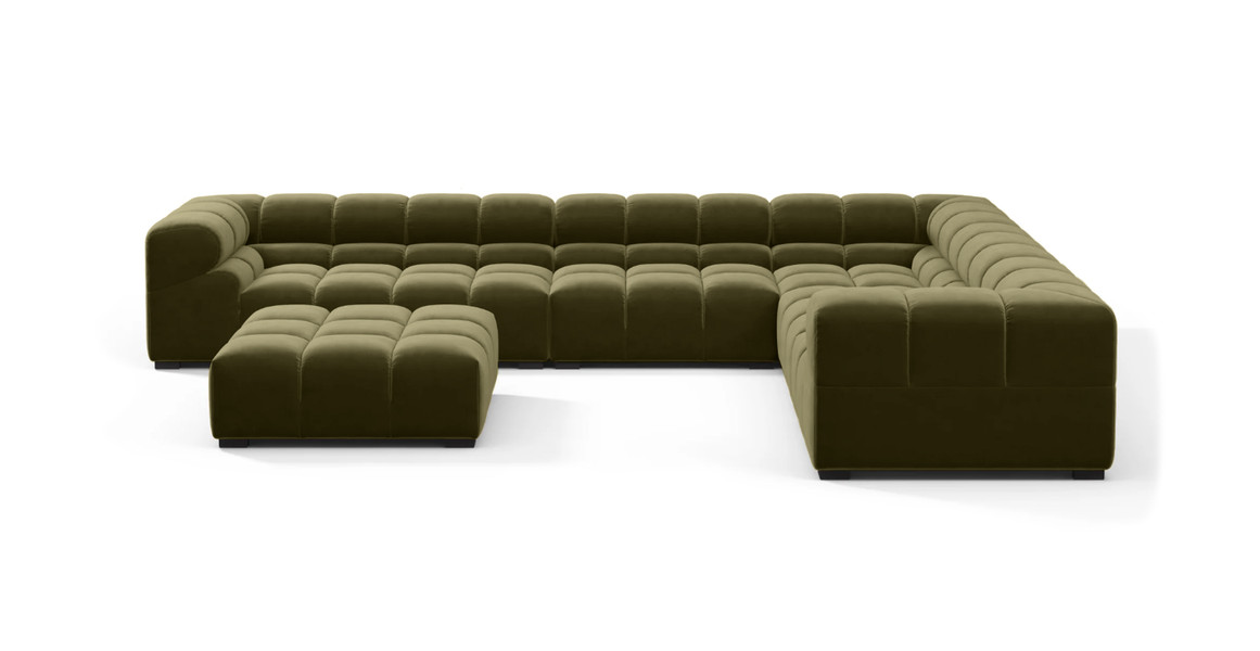 Tufted Sectional Sofa - Large Right Corner