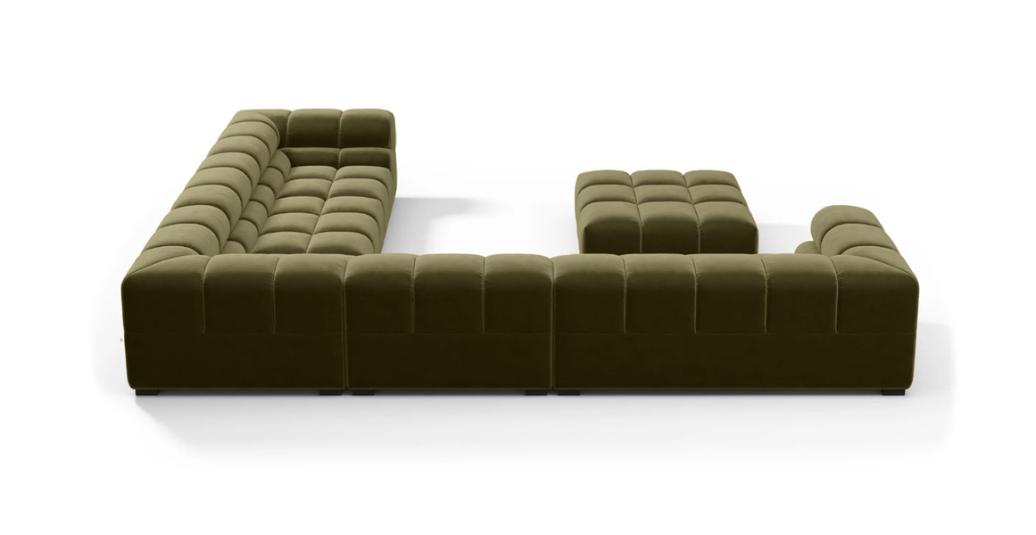 Tufted Sectional Sofa - Large Right Corner