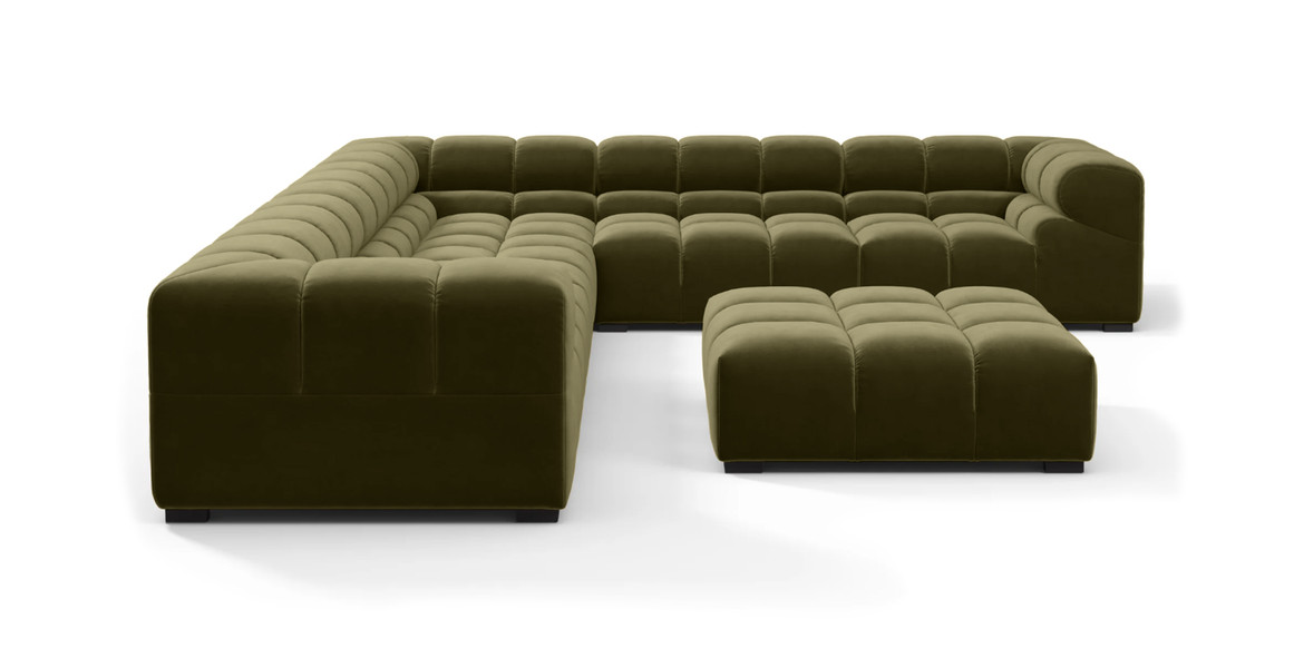 Tufted Sectional Sofa - Large Right Corner