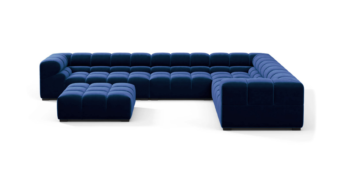 Tufted Sectional Sofa - Large Right Corner