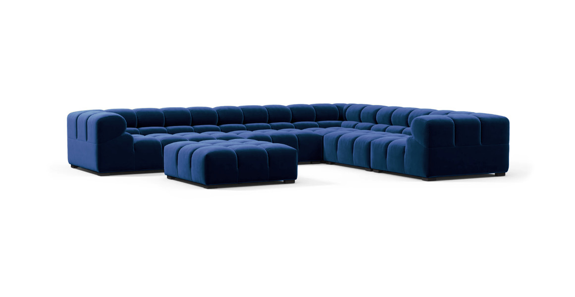 Tufted Sectional Sofa - Large Right Corner