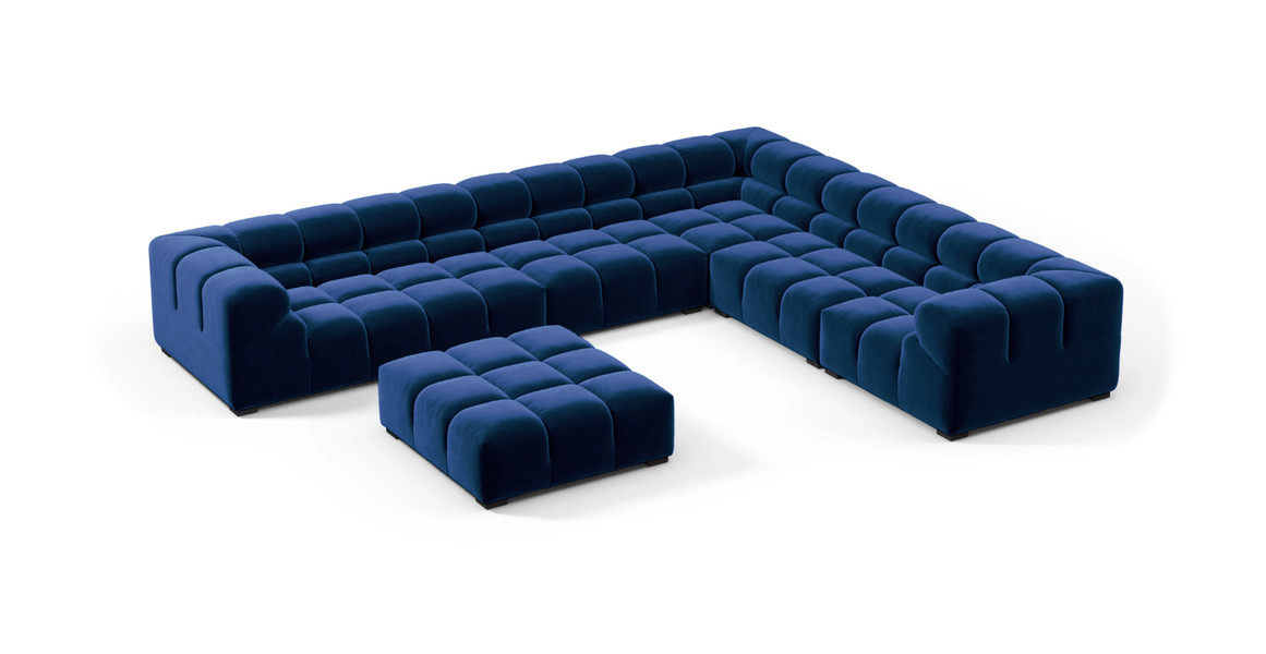 Tufted Sectional Sofa - Large Right Corner