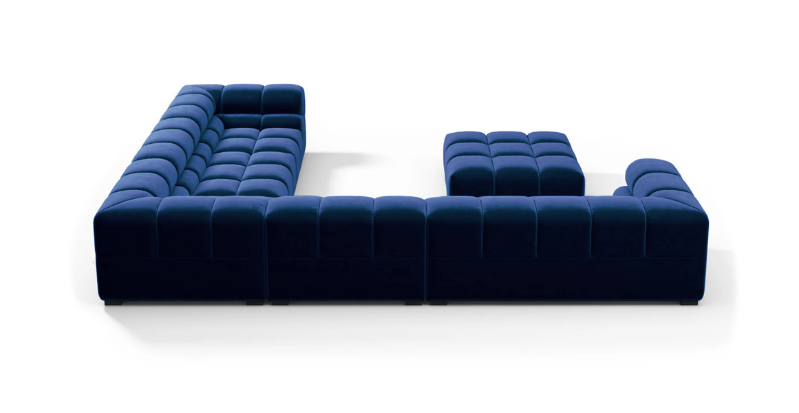 Tufted Sectional Sofa - Large Right Corner