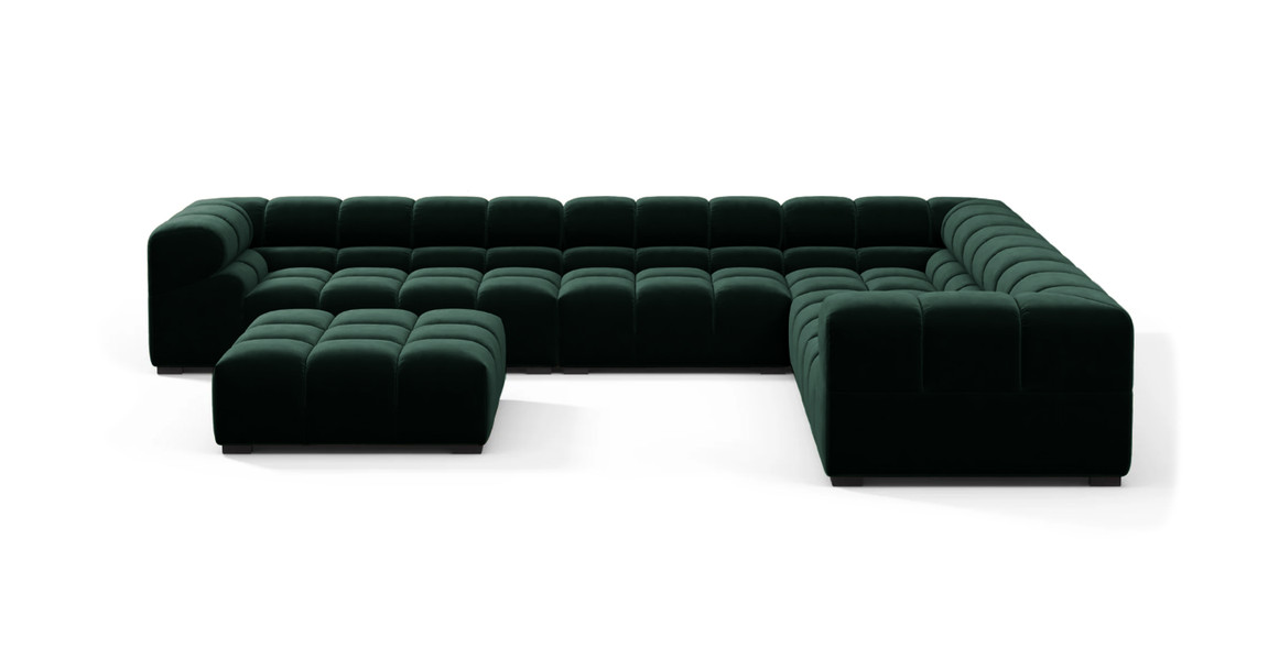 Tufted Sectional Sofa - Large Right Corner