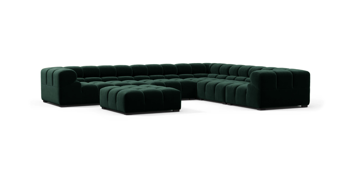 Tufted Sectional Sofa - Large Right Corner