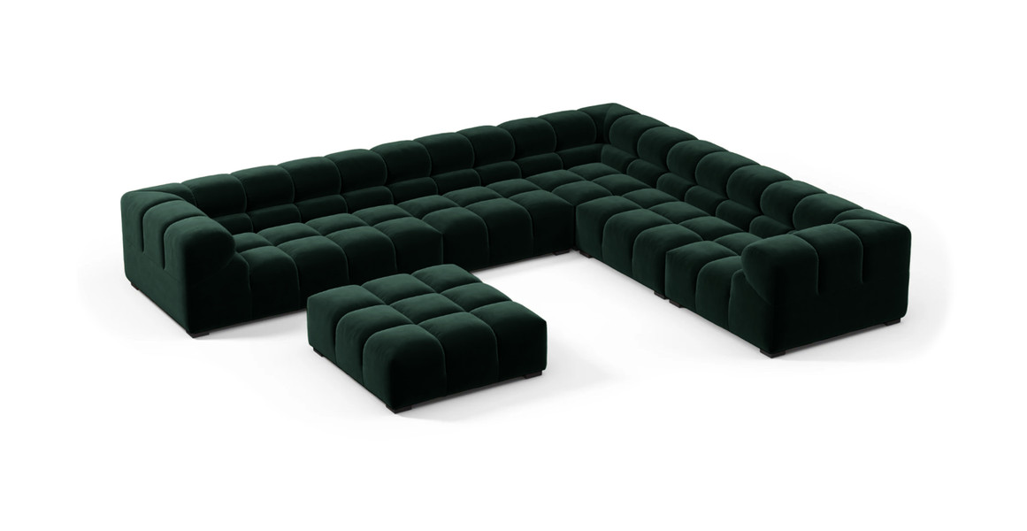 Tufted Sectional Sofa - Large Right Corner