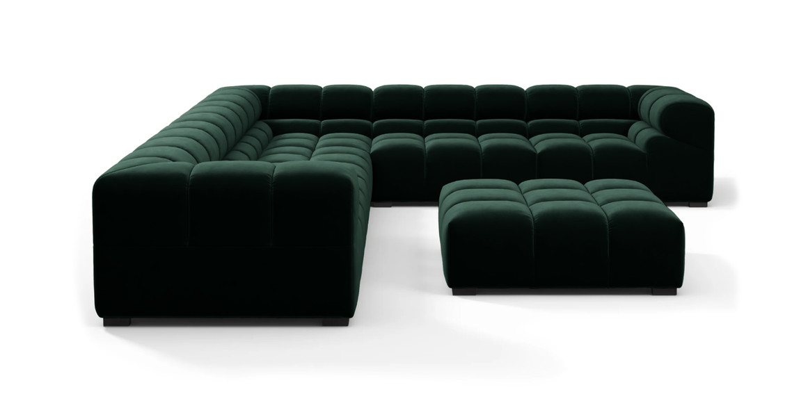 Tufted Sectional Sofa - Large Right Corner