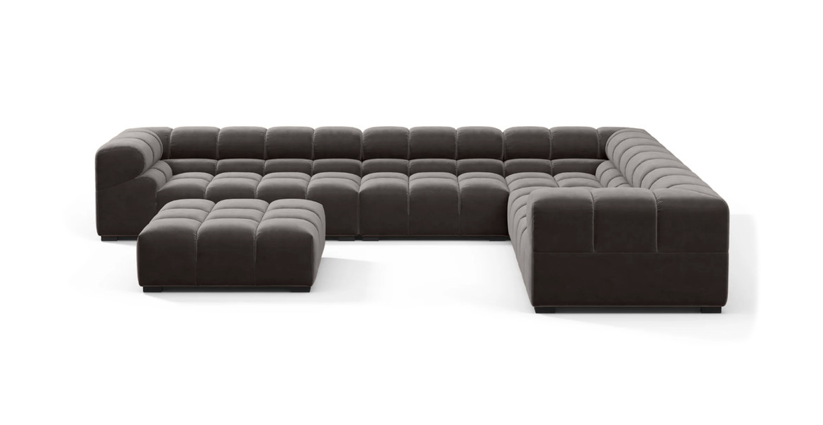 Tufted Sectional Sofa - Large Right Corner