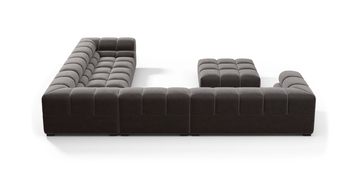 Tufted Sectional Sofa - Large Right Corner