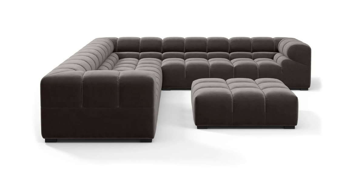 Tufted Sectional Sofa - Large Right Corner