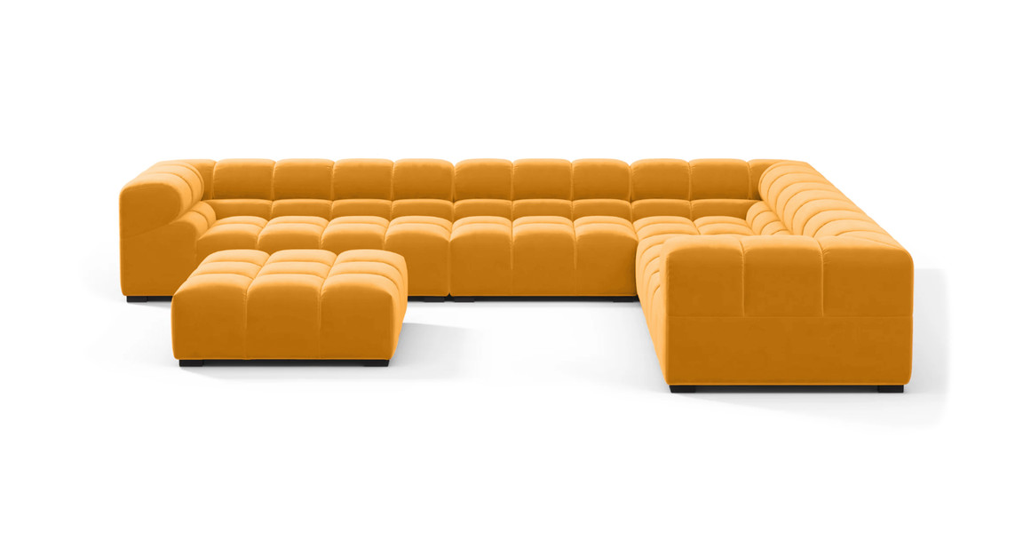 Tufted Sectional Sofa - Large Right Corner