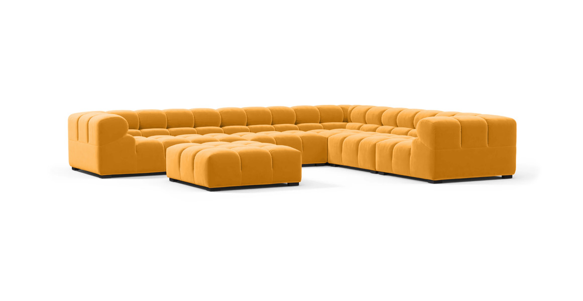 Tufted Sectional Sofa - Large Right Corner