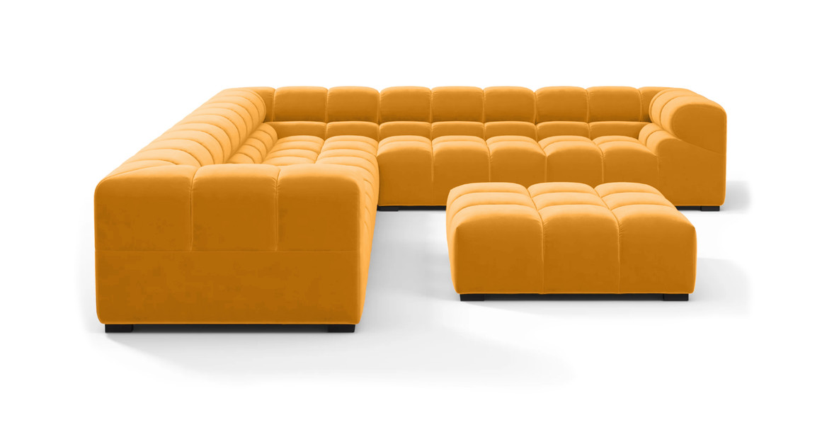 Tufted Sectional Sofa - Large Right Corner