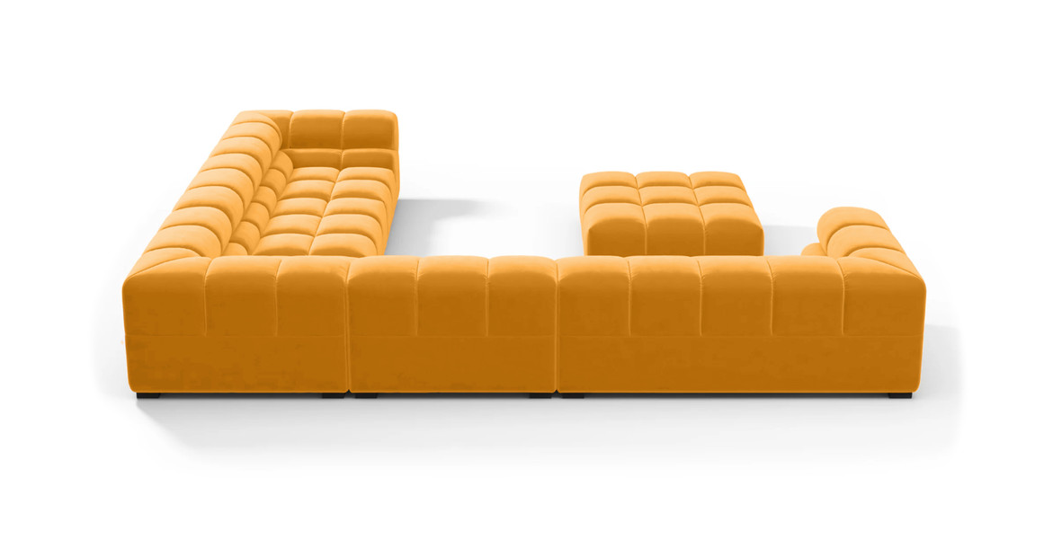Tufted Sectional Sofa - Large Right Corner