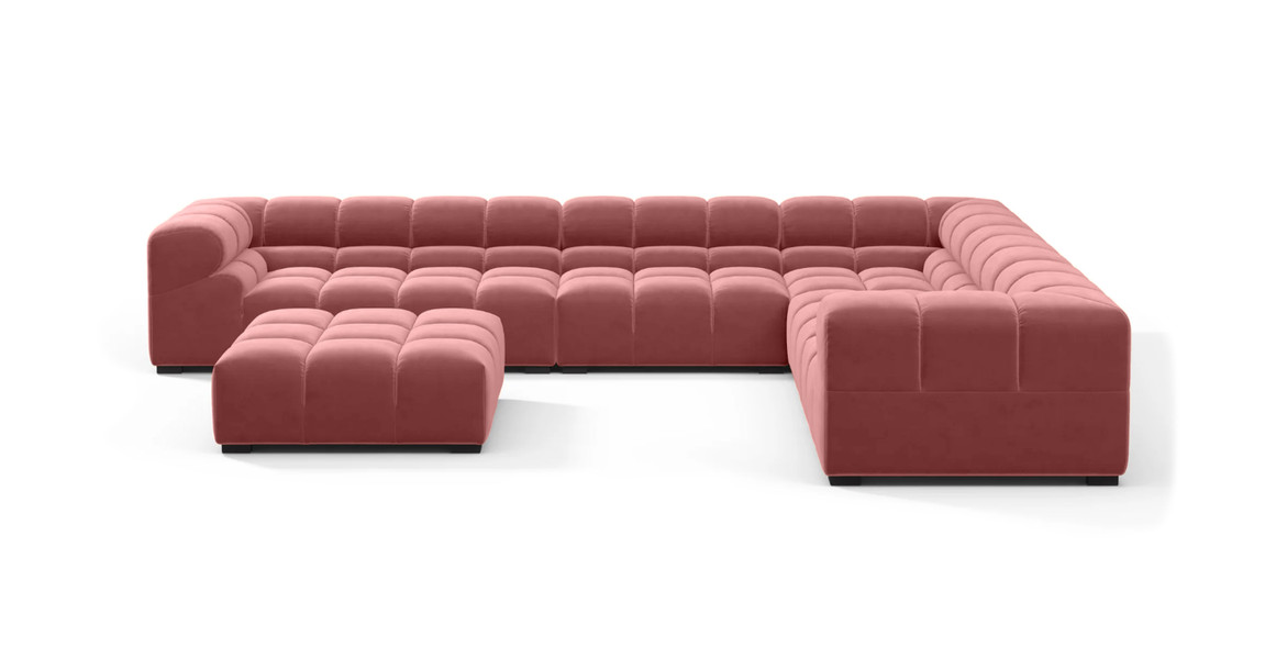 Tufted Sectional Sofa - Large Right Corner