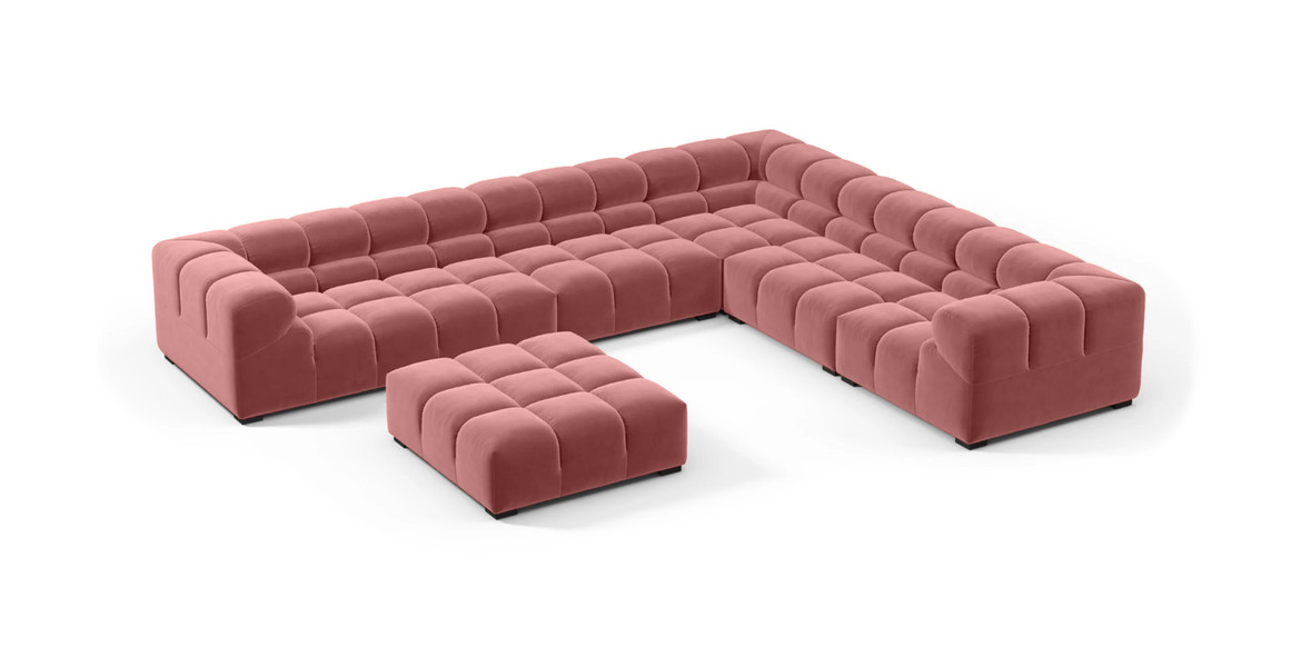 Tufted Sectional Sofa - Large Right Corner