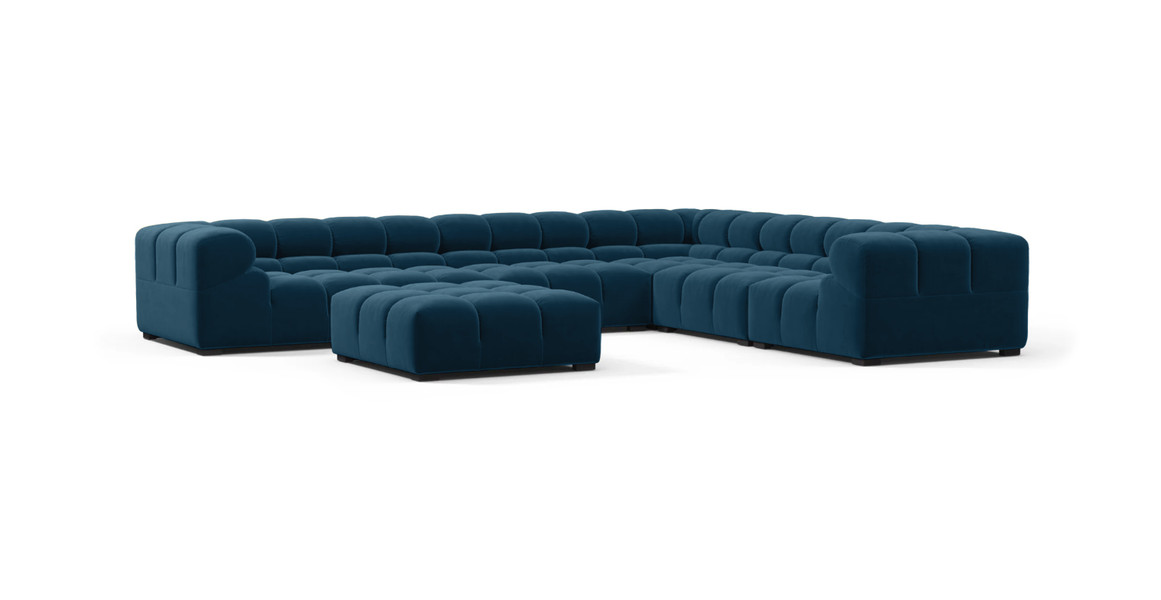 Tufted Sectional Sofa - Large Right Corner