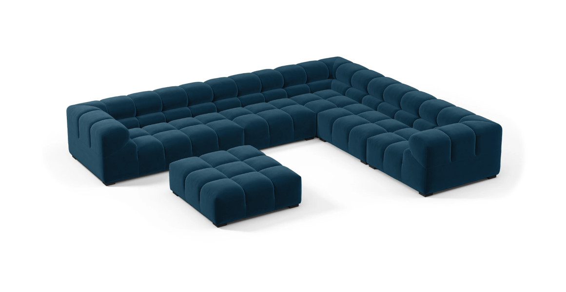 Tufted Sectional Sofa - Large Right Corner