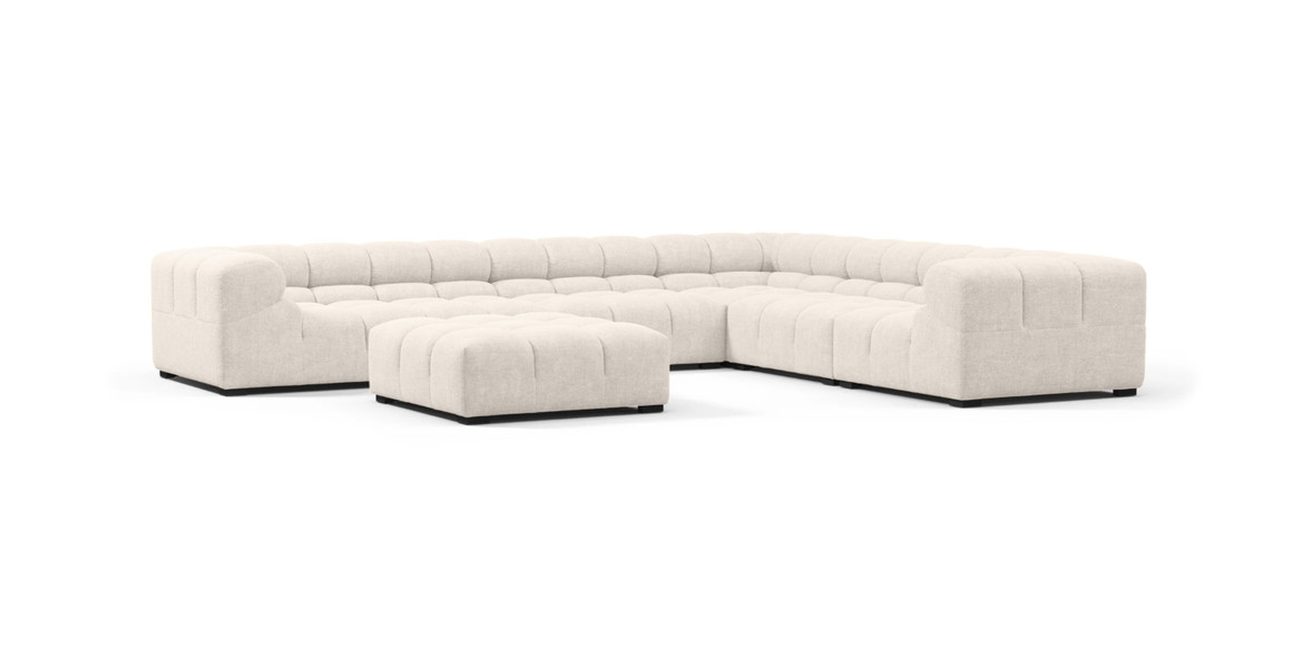 Tufted Sectional Sofa - Large Right Corner