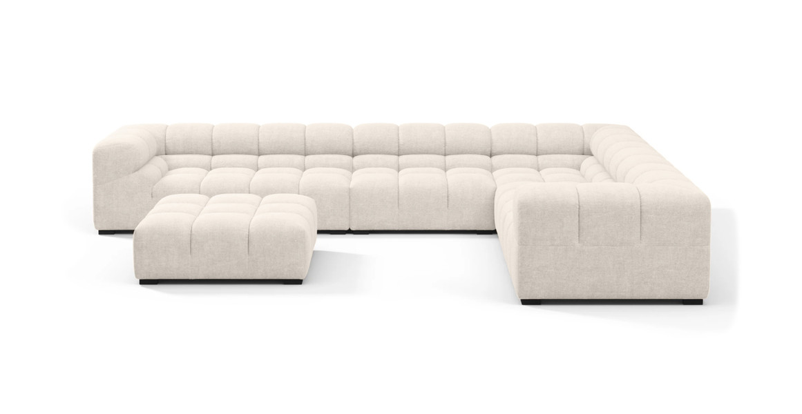 Tufted Sectional Sofa - Large Right Corner