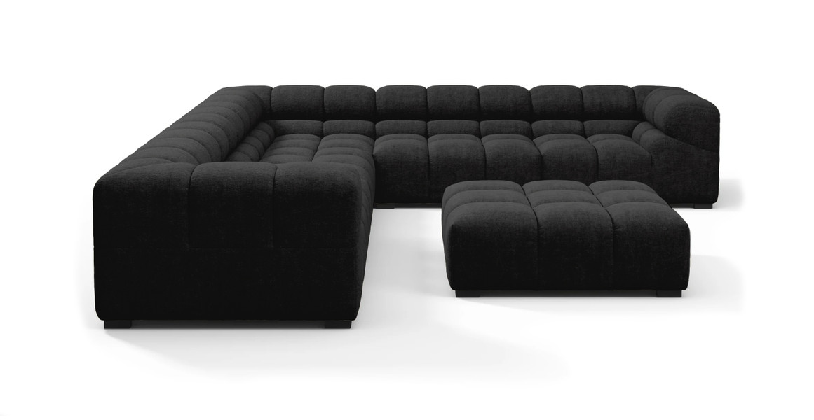 Tufted Sectional Sofa - Large Right Corner