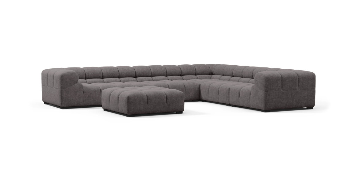 Tufted Sectional Sofa - Large Right Corner