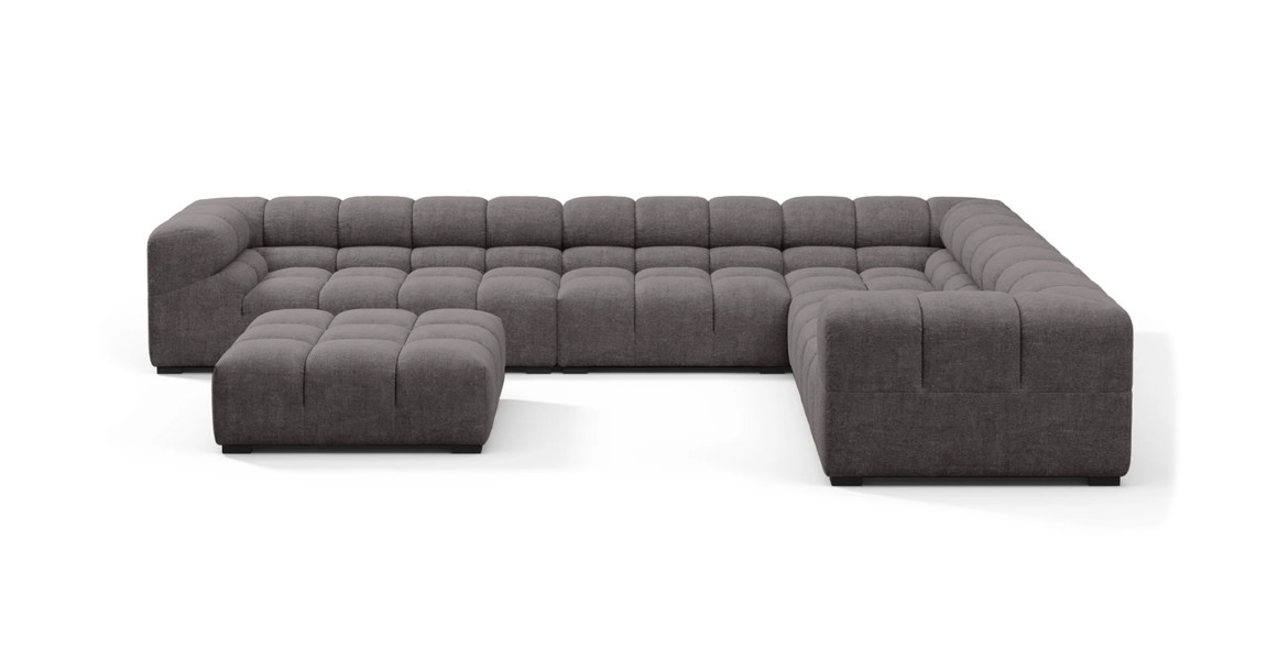 Tufted Sectional Sofa - Large Right Corner