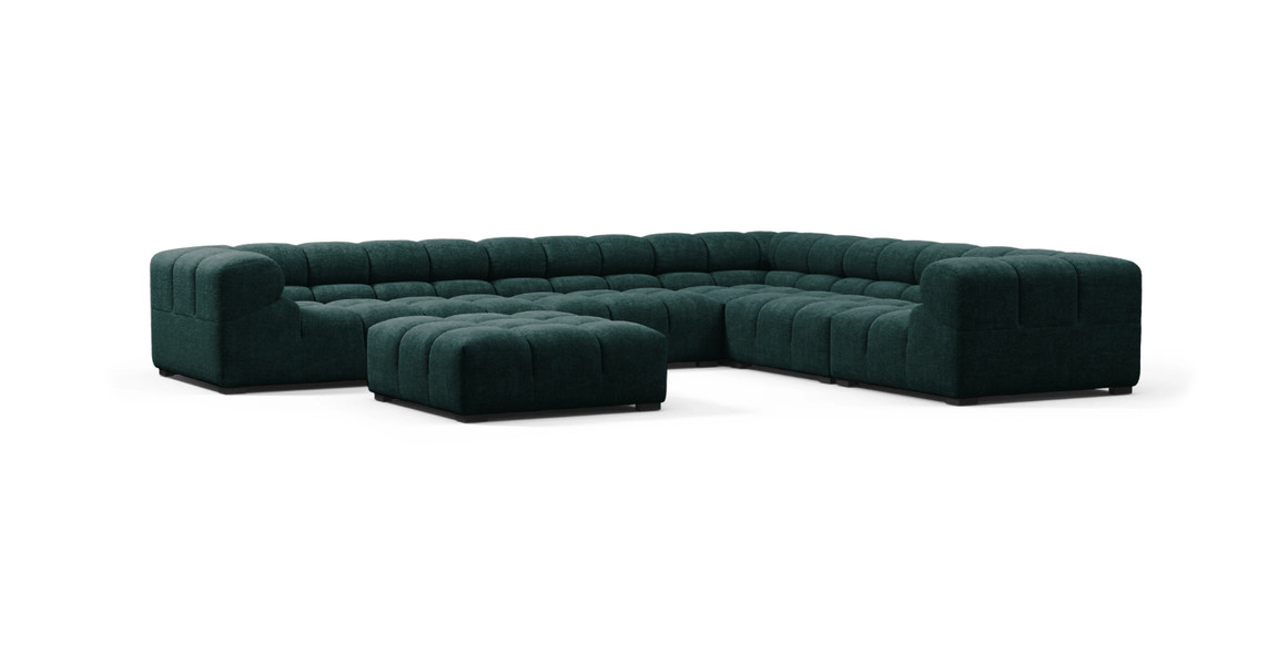 Tufted Sectional Sofa - Large Right Corner