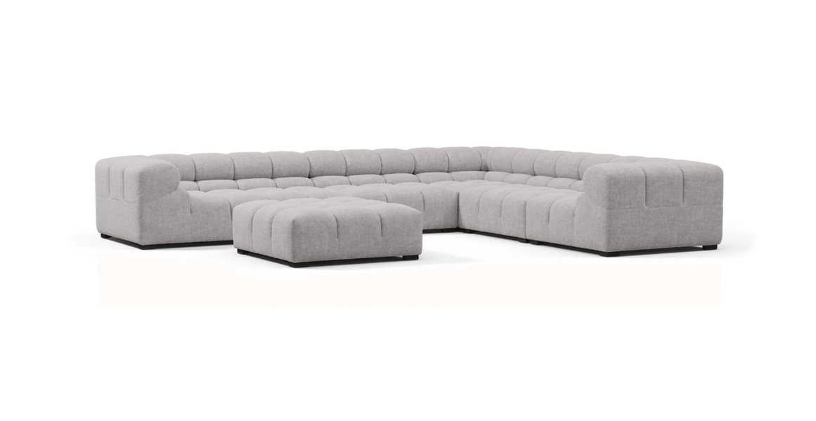 Tufted Sectional Sofa - Large Right Corner
