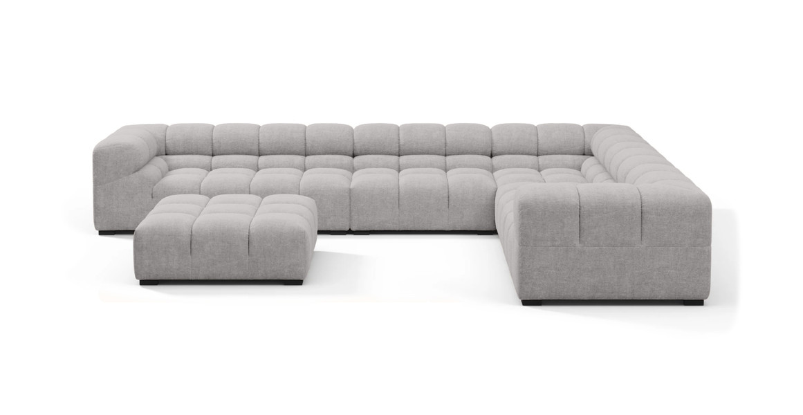 Tufted Sectional Sofa - Large Right Corner