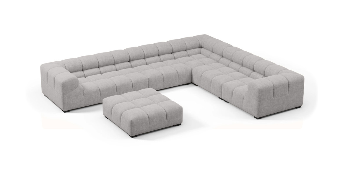 Tufted Sectional Sofa - Large Right Corner