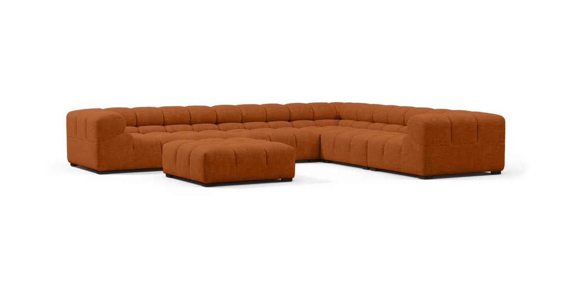 Tufted Sectional Sofa - Large Right Corner
