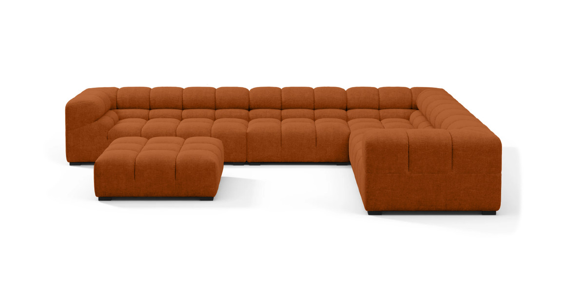 Tufted Sectional Sofa - Large Right Corner