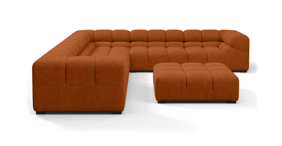 Tufted Sectional Sofa - Large Right Corner