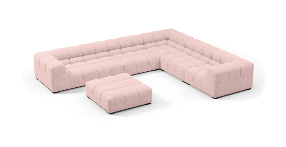 Tufted Sectional Sofa - Large Right Corner