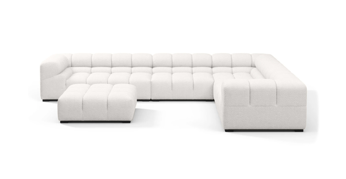 Tufted Sectional Sofa - Large Right Corner