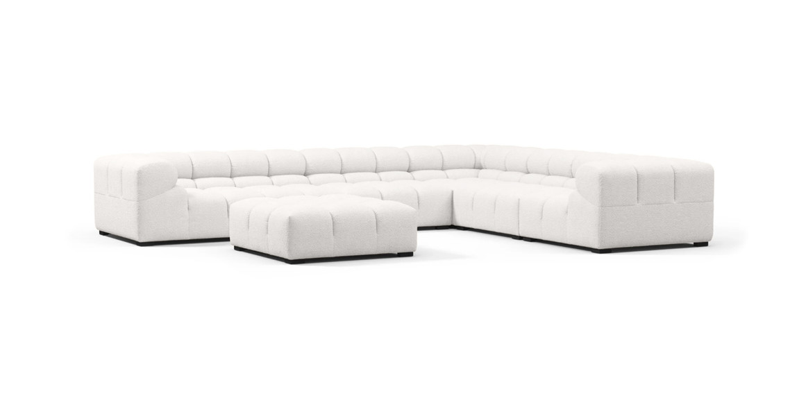 Tufted Sectional Sofa - Large Right Corner