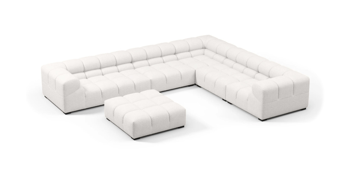 Tufted Sectional Sofa - Large Right Corner