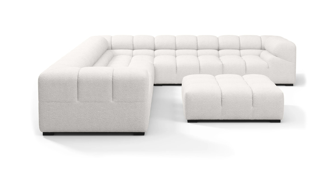 Tufted Sectional Sofa - Large Right Corner