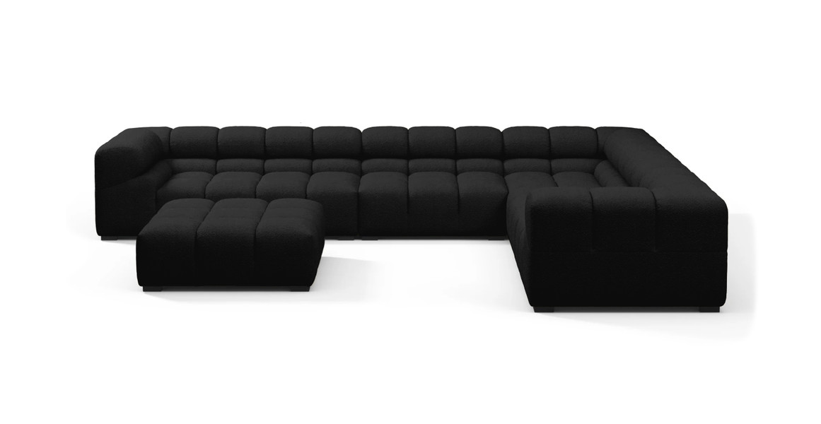 Tufted Sectional Sofa - Large Right Corner