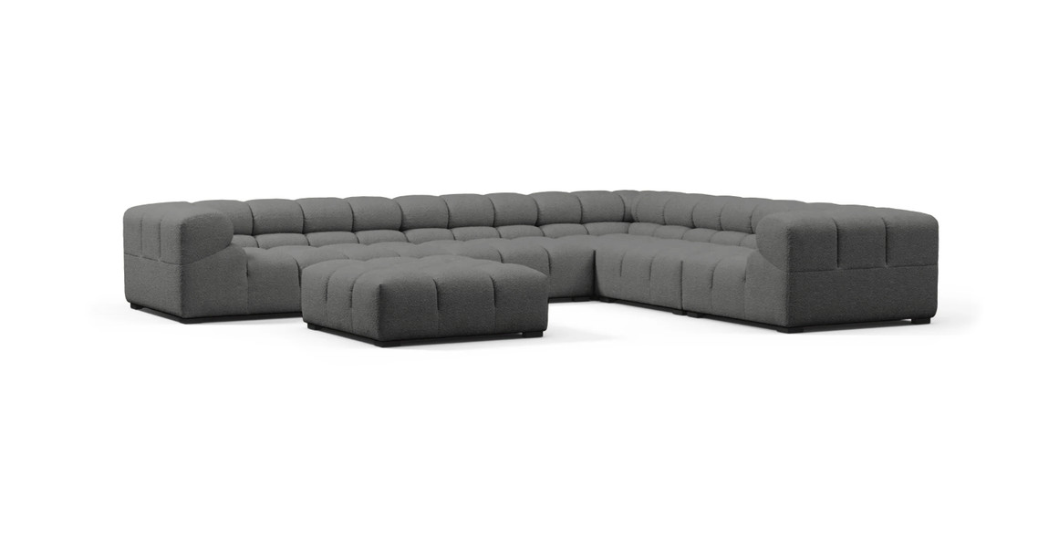 Tufted Sectional Sofa - Large Right Corner