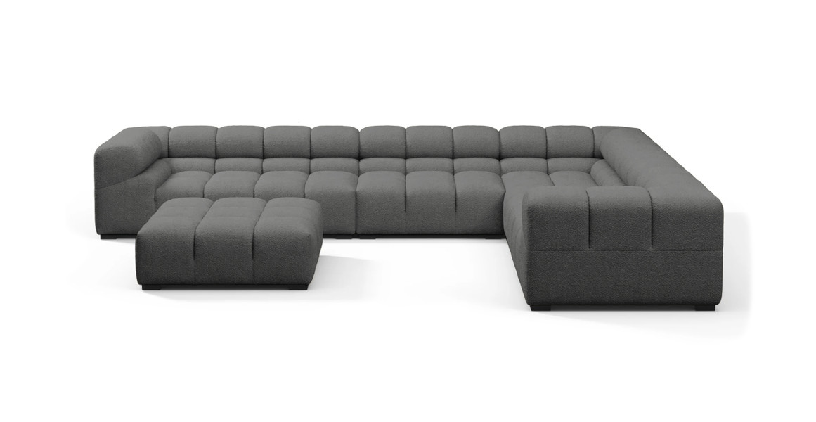 Tufted Sectional Sofa - Large Right Corner