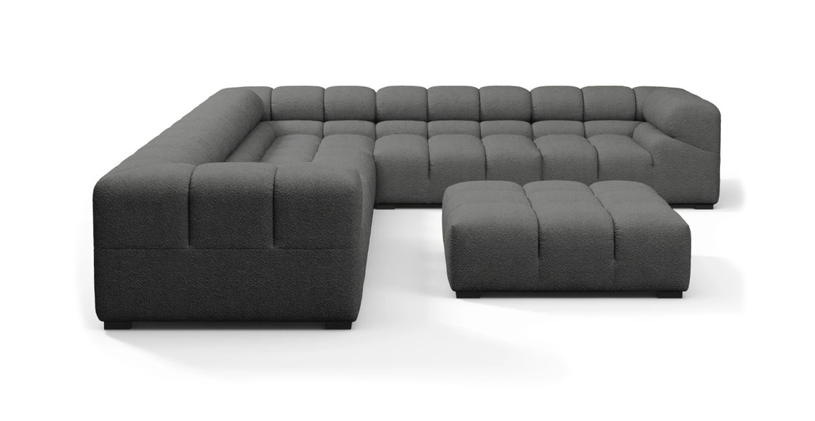 Tufted Sectional Sofa - Large Right Corner