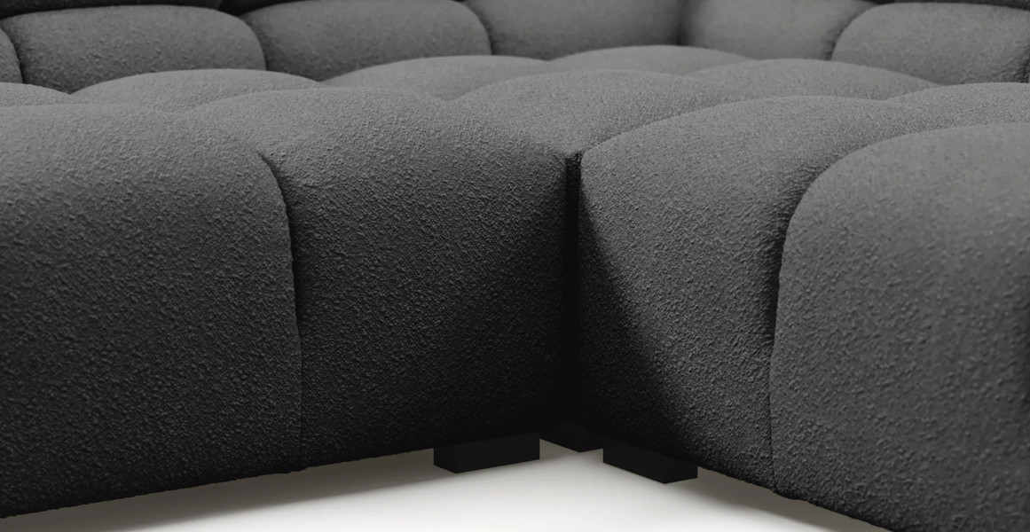 Tufted Sectional Sofa - Large Right Corner