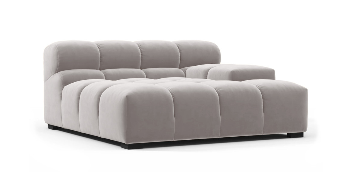 Tufted Sectional Sofa - Deep Large Right Arm