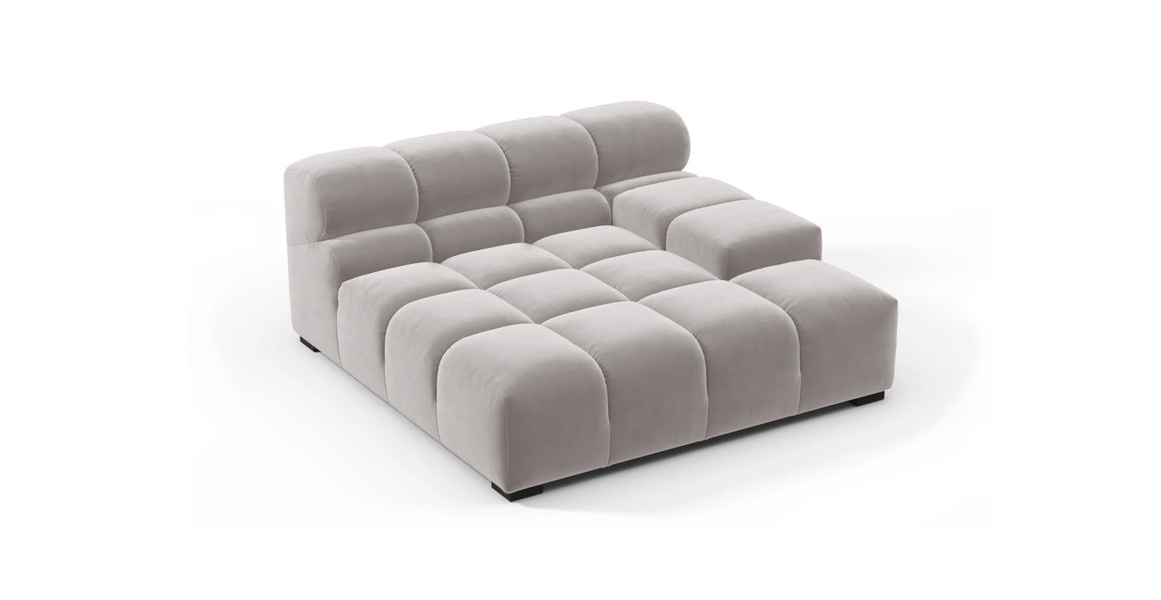 Tufted Sectional Sofa - Deep Large Right Arm