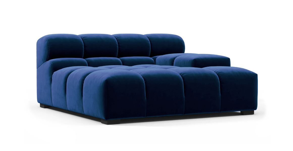 Tufted Sectional Sofa - Deep Large Right Arm