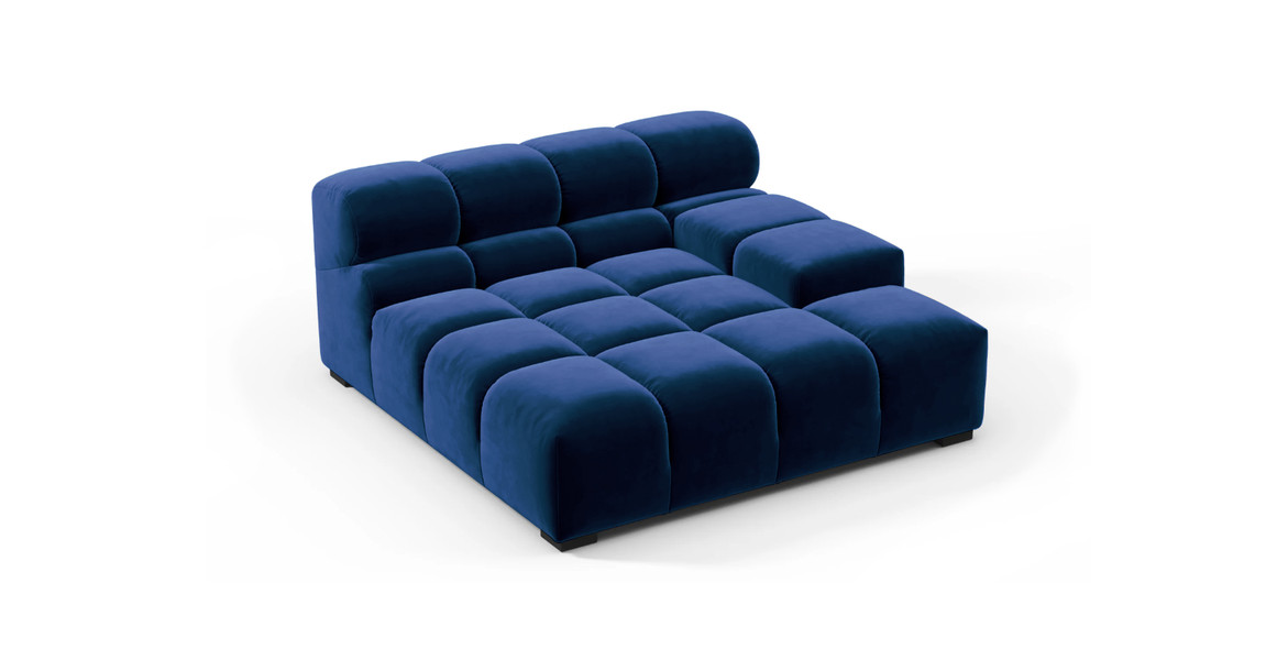 Tufted Sectional Sofa - Deep Large Right Arm